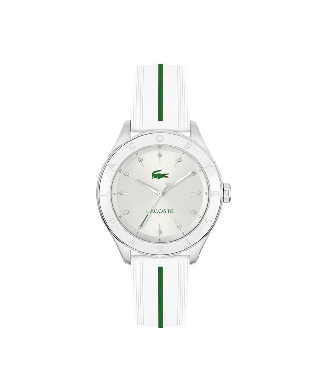 Lacoste Three Hand Quartz Movement Watch for Women Billie Collection with White Silicone Bracelet - 2001459 - Image 1
