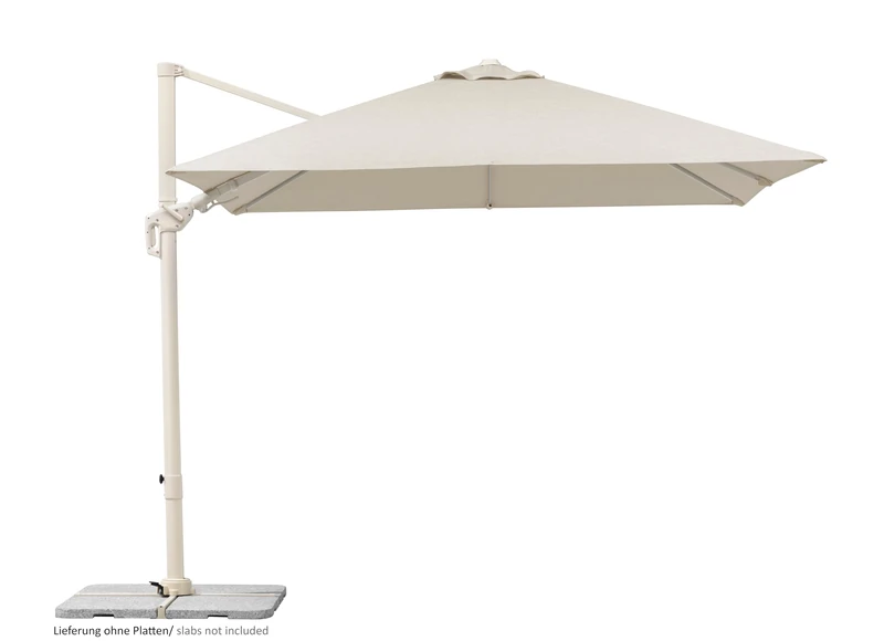 Schneider, Rhodes Twist Comfy parasol, nature, 300 x 300 cm, aluminum-steel frame, 100% polyester canopy - Image 1
