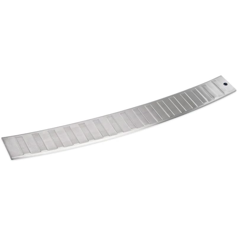 MAX6 Brushed stainless steel rear bumper protector compatible with Skoda Superb III Limousine 2015-2023, Silver - Image 1