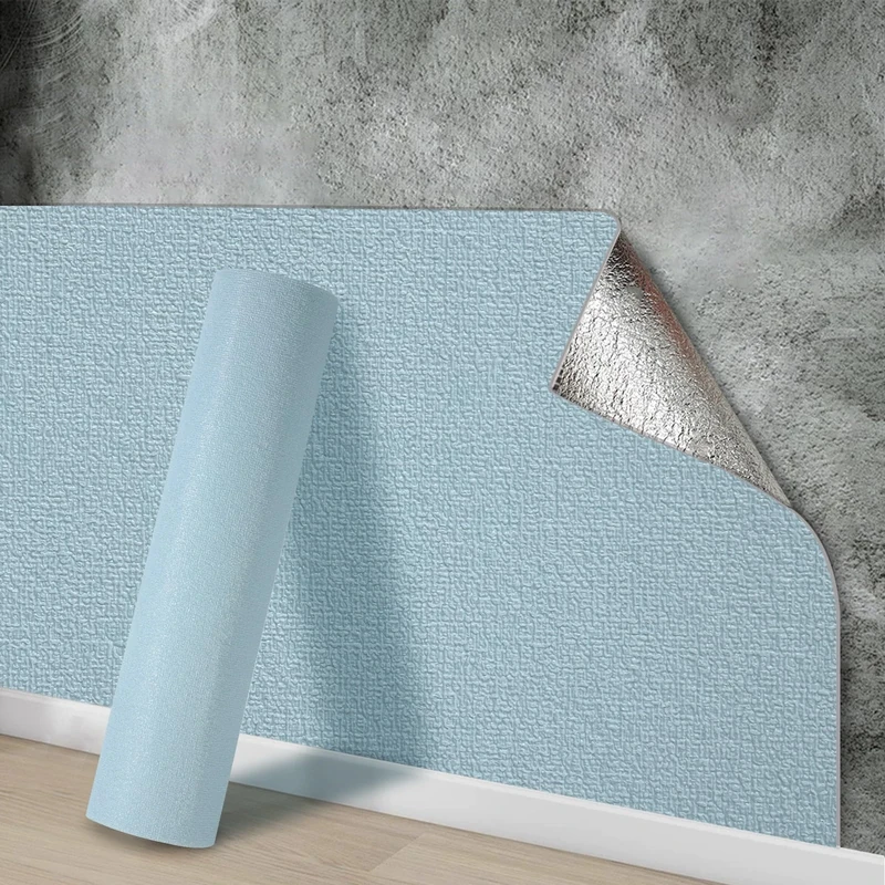 Snewvie Blue Self-Adhesive Wallpaper 10 Rolls 150 sq ft 3mm Thermal