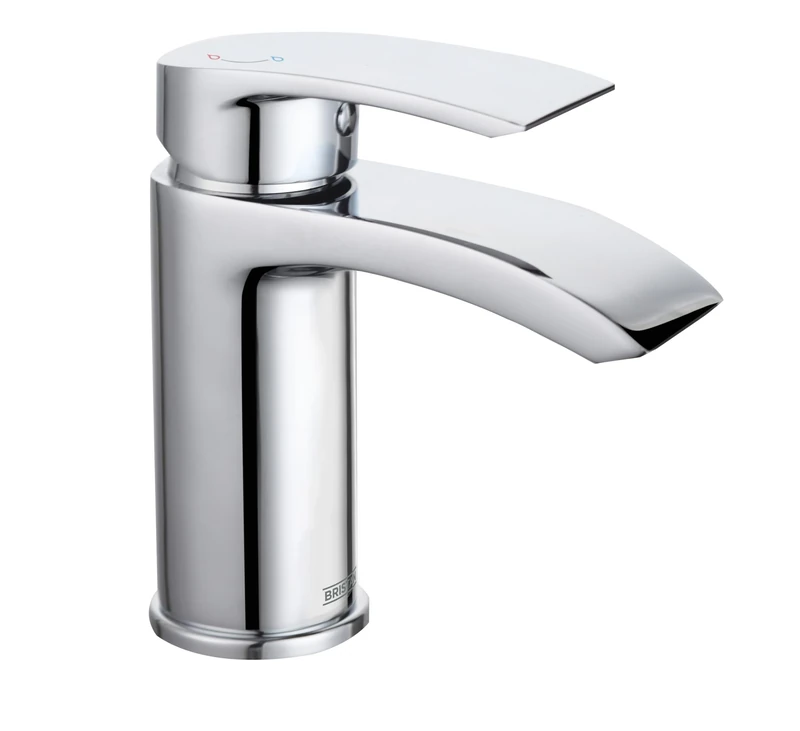 Bristan Gild Eco Start Basin Mixer with Clicker Waste and Eco Start Technology, Deck Mounted Bathroom Tap, Chrome Finish