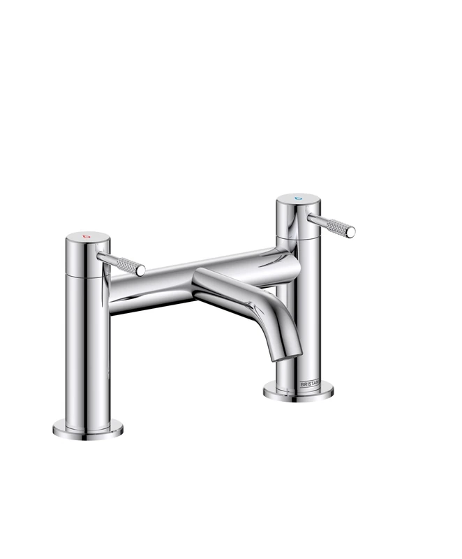 Bristan Molida Bath Filler Tap with Durable Ceramic Disc Valves, Deck Mounted, Chrome Finish