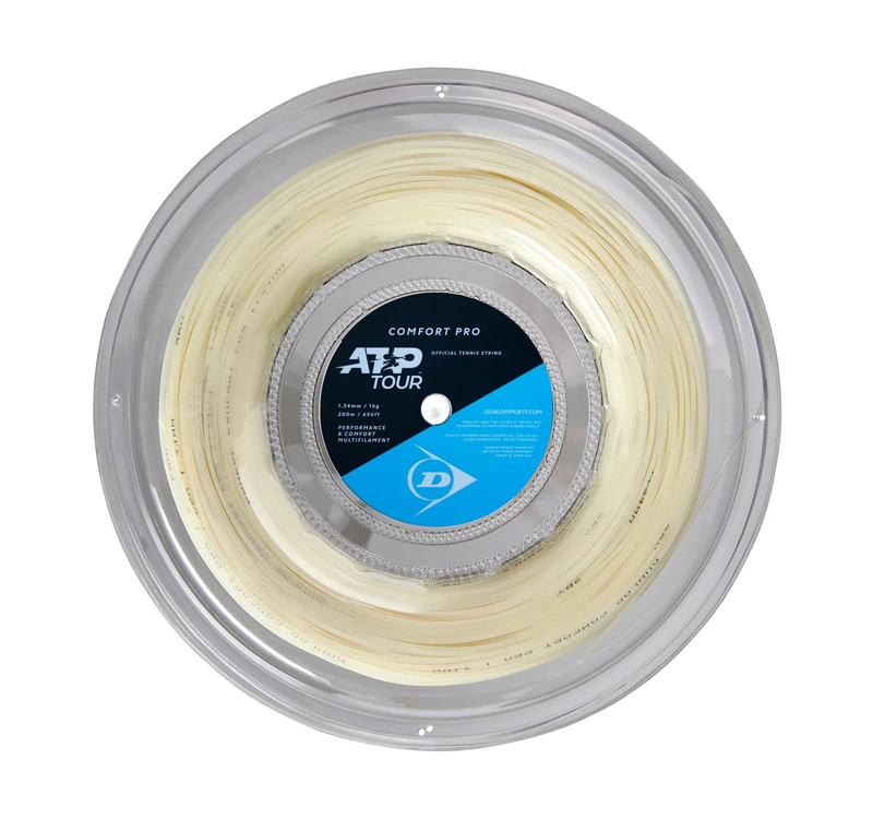 DUNLOP Comfort Pro 16G Natural 200m Tennis String Reel – Power & Comfort String Reel