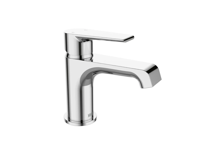 Bristan Polo Basin Mixer with Clicker Waste and Water-Saving Feature, Deck Mounted Bathroom Tap, Chrome Finish
