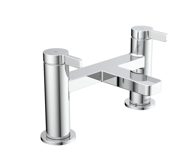 Bristan Elevar Bath Filler Tap with Durable Ceramic Disc Valves, Wall Mounted, Chrome Finish
