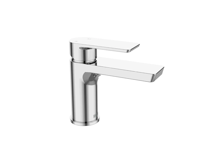 Bristan Naxos Basin Mixer with Clicker Waste and Ceramic Cartridge, Deck Mounted Bathroom Tap, Chrome Finish