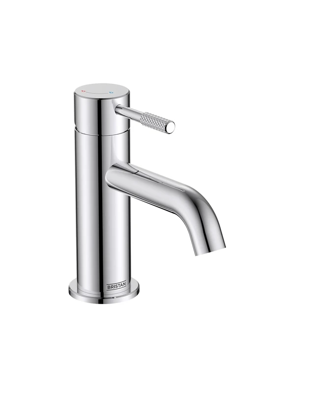 Bristan Molida Eco Start Basin Mixer with Clicker Waste and Eco Start Technology, Deck Mounted Bathroom Tap, Chrome Finish