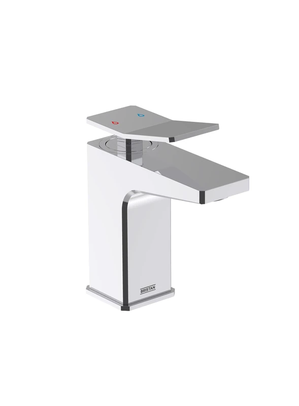 Bristan Tangram 1-Hole Bath Filler with Durable Ceramic Cartridge, Deck Mounted, Chrome Finish