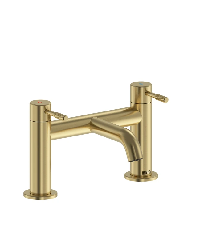 Bristan Molida Bathroom Taps, Brushed Brass Bath Filler tap
