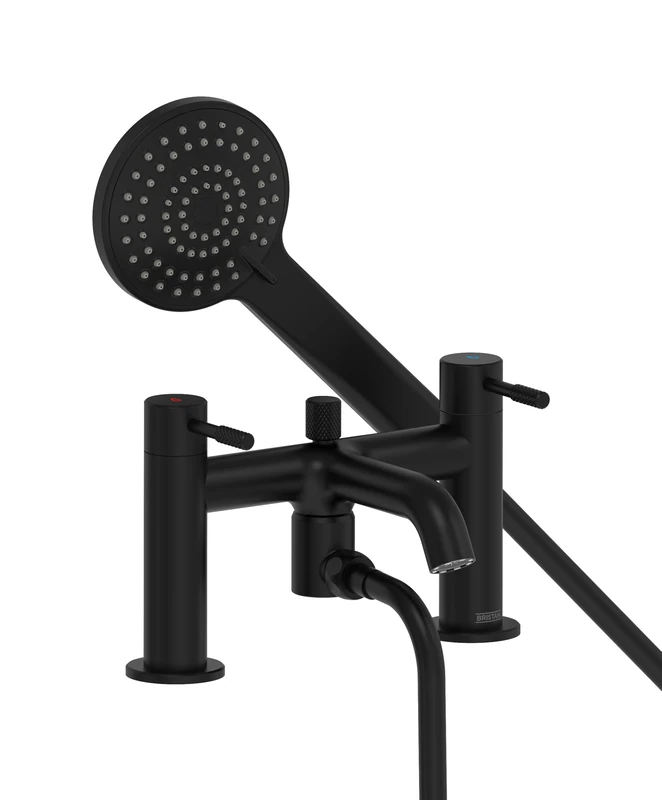 Bristan Molida Bathroom Taps, Black Bath Shower Mixer tap