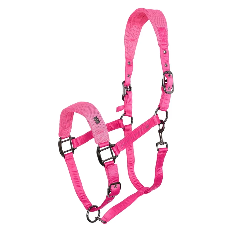 Imperial Riding Headcollar IRH-Cloud Dancer, Breathable Mesh Halter Made of Polyester, Lightweight & Comfortable, Adjustable with Buckle & Carabiner, Matches the Cloud Dancer Collection, Bright Pink