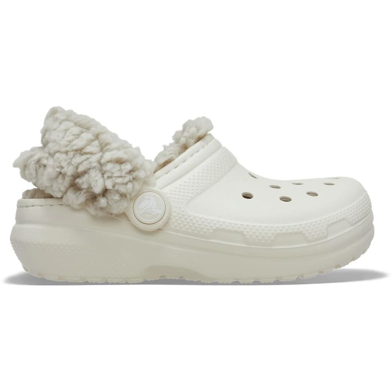 Crocs, Unisex Kids, Classic Fleece Lined Clog T, Summit White, 7 UK Child