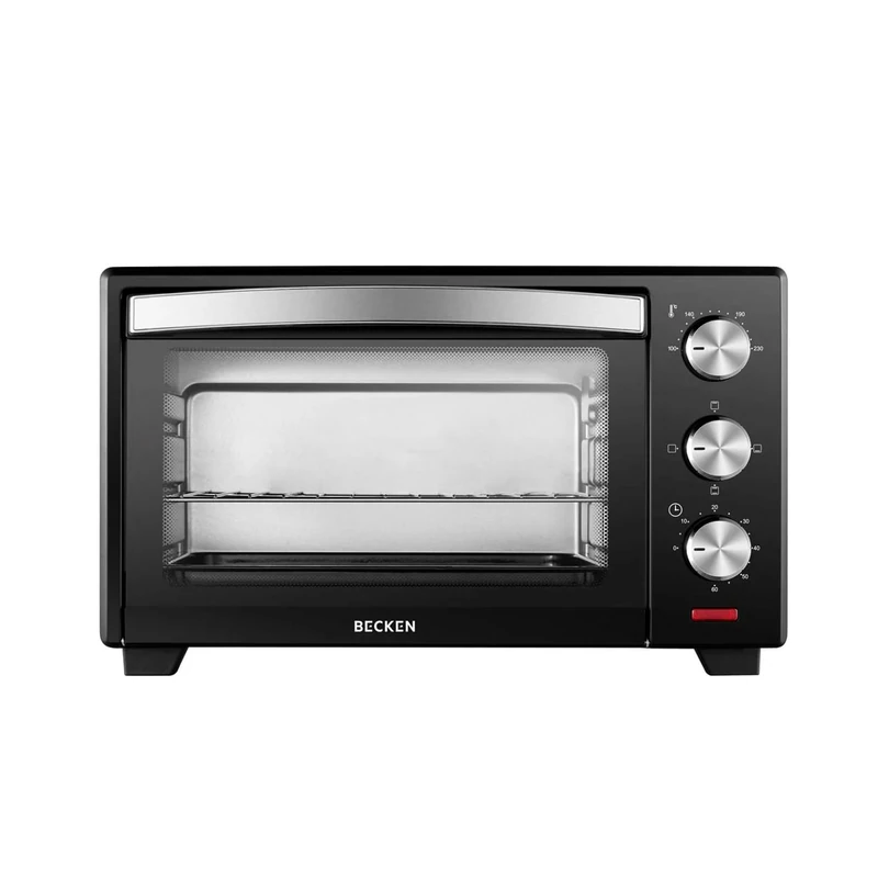 Becken - Tabletop Mini Electric Oven - Capacity 20 L - 1380W - 4 power levels - Grill with 3 positions - Manual control - Timer - Pilot light - Tray included