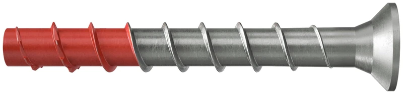 Fischer Concrete Screw Ultracut FBS II 6 x 50 SK, Countersunk Head, Red Tip, ETA Option 1, TX30, for Outdoor and Wet Rooms