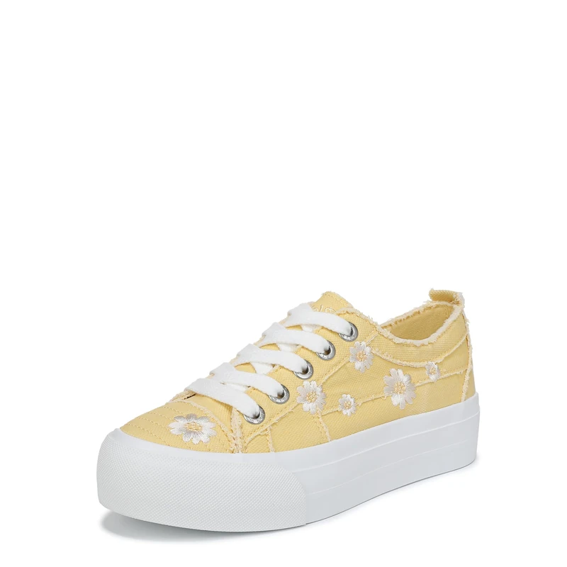 Blowfish Malibu Women's Sadie-Sun 8 Lace-Up Trainers, Butter Yellow, Medium Fit, UK 6