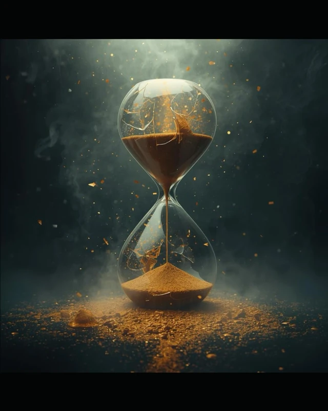 Hour Glass Between Moments..