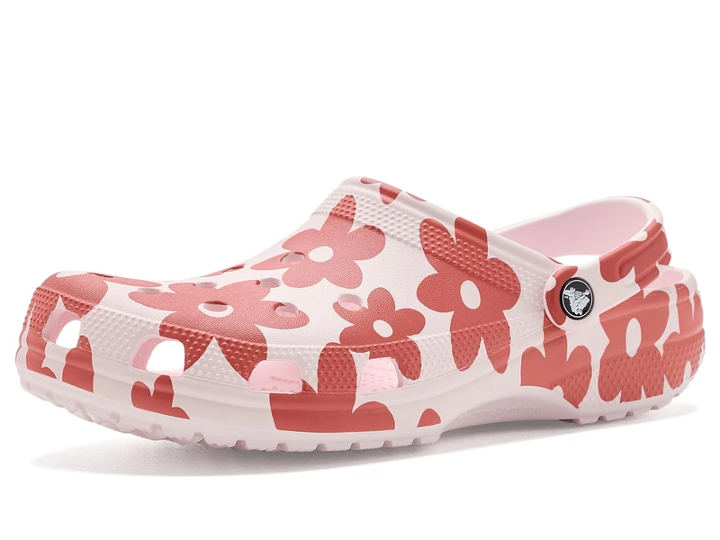 Crocs, Unisex Adult, Classic Pop Petals Clog, Bubble Ice/Multi, 4 UK Men/ 5 UK Women
