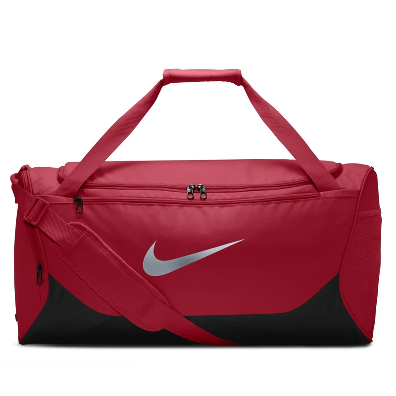 Nike Men's Brsla M - X Duffel, Tough Red/Black/Reflect Silver, One Size