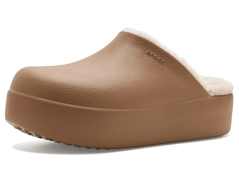 Crocs, Women, Dylan Platform Lined Clog, Sepia/Sandstone, 9 UK Women