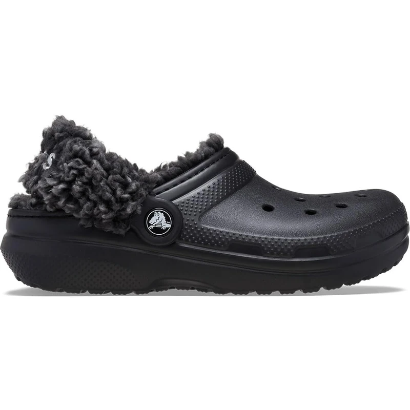 Crocs, Unisex Kids, Classic Fleece Lined Clog K, Black, 13 UK Child
