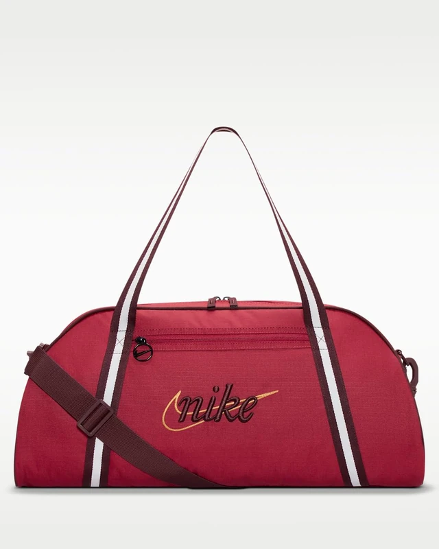 NIKE Women's Sports Bag W NK GYM CLUB - RETRO, Adjustable shoulder strap, Tough Red/Mystic Dates/Mystic, One Size