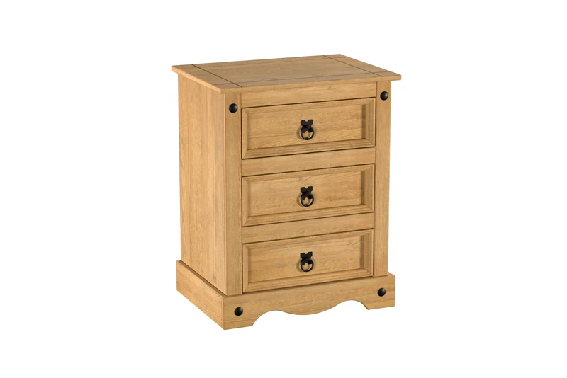 Birlea Corona Large 3 Drawer Bedside