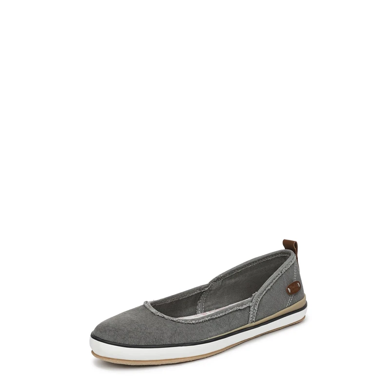 Blowfish Malibu Women's Ez Does It Ballet Flats, Charcoal Canvas, Medium Fit, UK 3