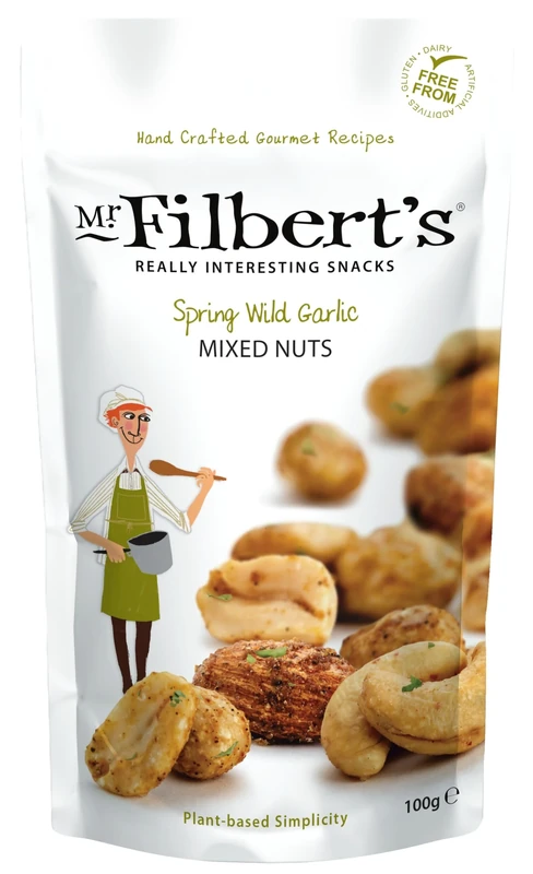 Mr Filbert's Spring Wild Garlic Mixed Nuts, 12 x 100g
