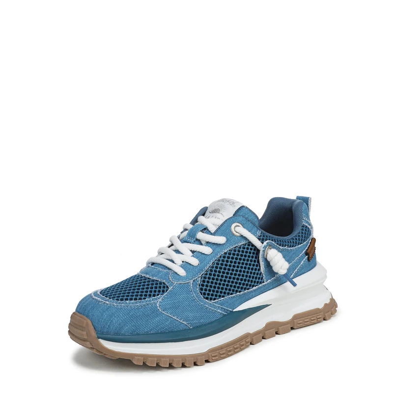 Blowfish Malibu Women's Leotina Lace-Up Trainers, Blue, Medium Fit, UK 4