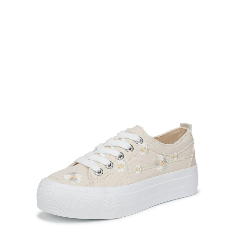 Blowfish Malibu Women's Sadie-Sun 8 Lace-Up Trainers, White Desert, Medium Fit, UK 3