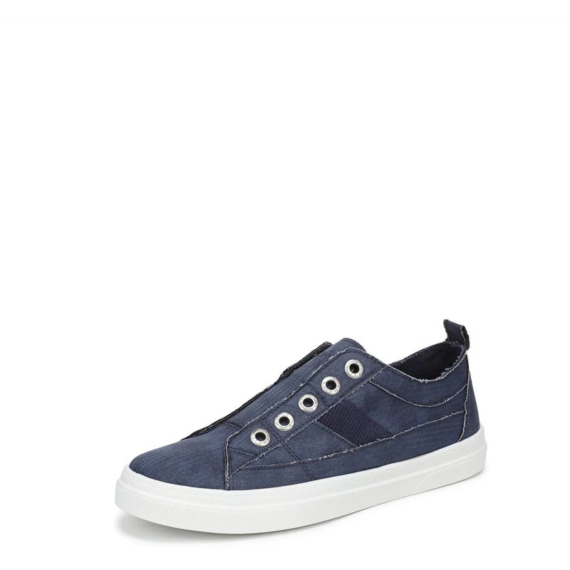 Blowfish Malibu Women's Hangout Slip-On Trainers, Navy Blue Canvas, Medium Fit, UK 6