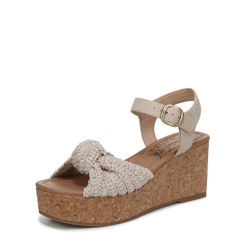 Blowfish Malibu Women's Adore Wedge Sandals, Natural Oat, Medium Fit, UK 6