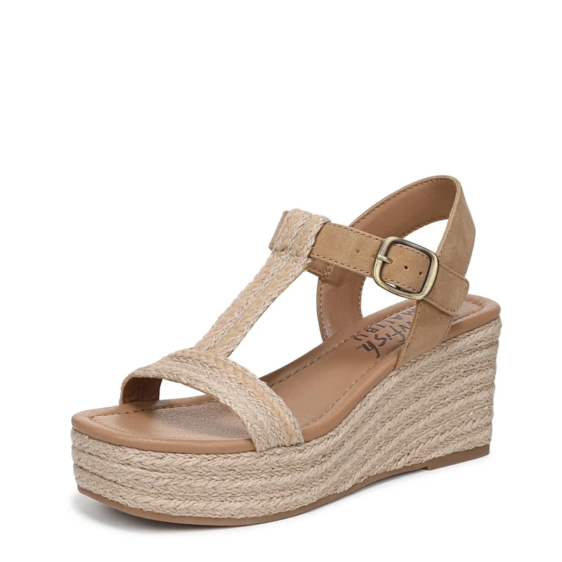 Blowfish Malibu Women's Annika Wedge Sandals, Natural Sand, Medium Fit, UK 4 - Image 1