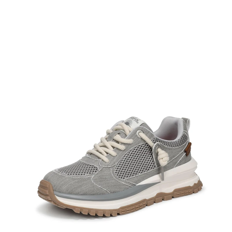 Blowfish Malibu Women's Leotina Lace-Up Trainers, Grey, Medium Fit, UK 8