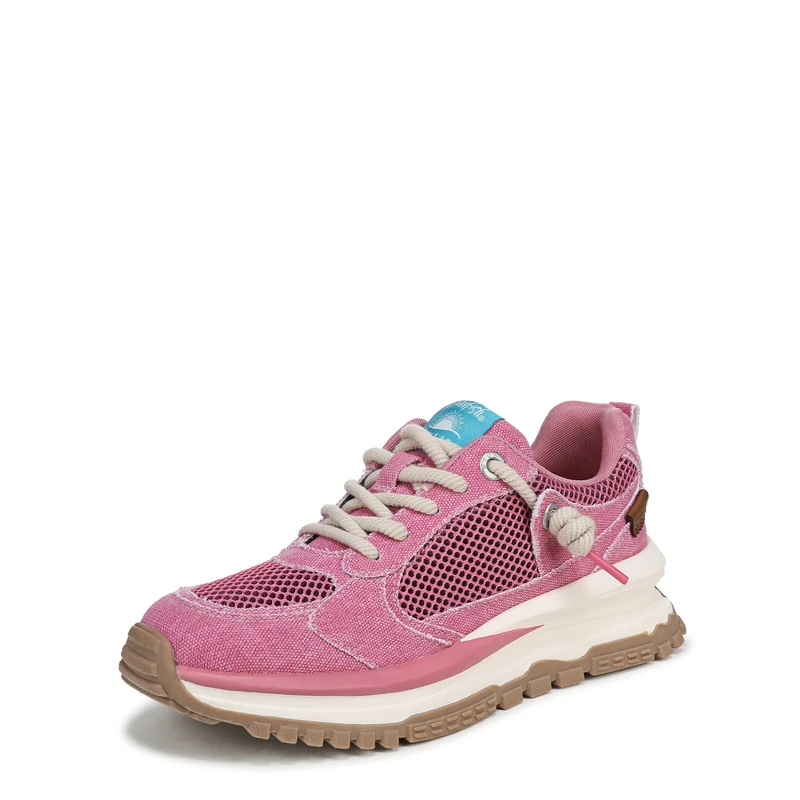 Blowfish Malibu Women's Leotina Lace-Up Trainers, Rosey Pink, Medium Fit, UK 7