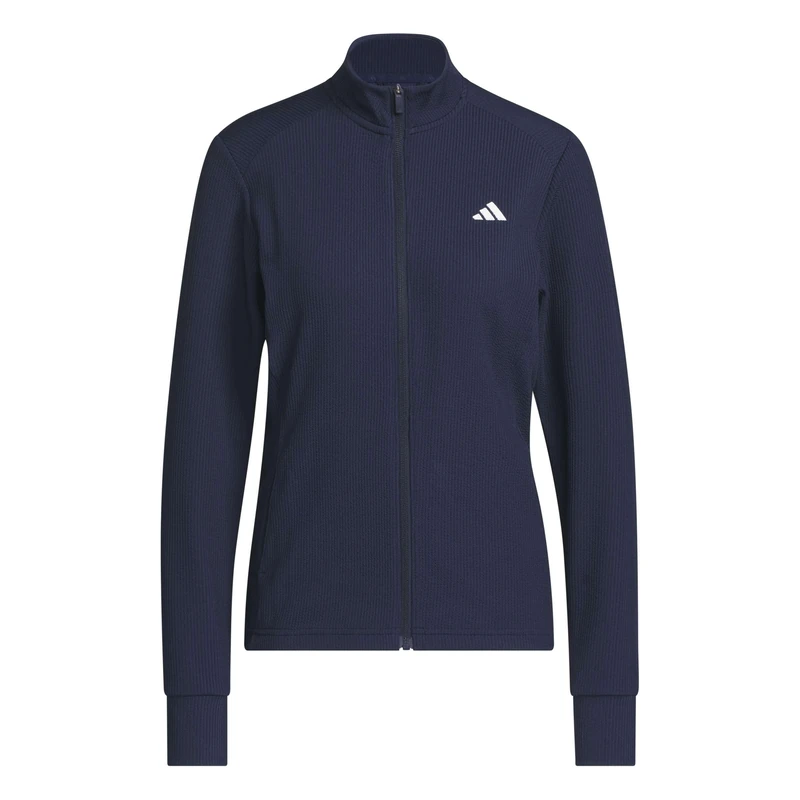 adidas Women's Performance Texture Full Zip Coat, collegiate navy, S - Image 1