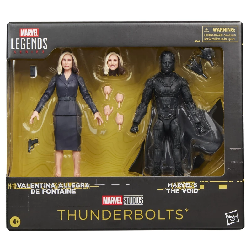 Marvel Legends Series Valentina Allegra de Fontaine and Marvel's The Void 2-Pack, New Avengers Thunderbolts* Movie Collectible 15 cm (6-Inch) Action Figures