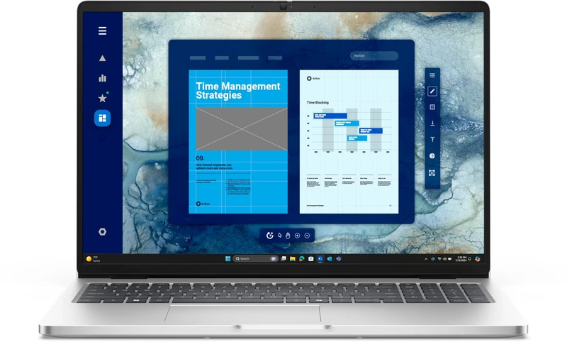 DELL Pro 16 PC16250 Intel Core Ultra 7 265U Laptop 40.6 cm (16") Full HD+ 16 GB DDR5-SDRAM 512 GB SSD Wi-Fi 6E (802.11ax) Windows 11 Pro UK English Platinum, Silver