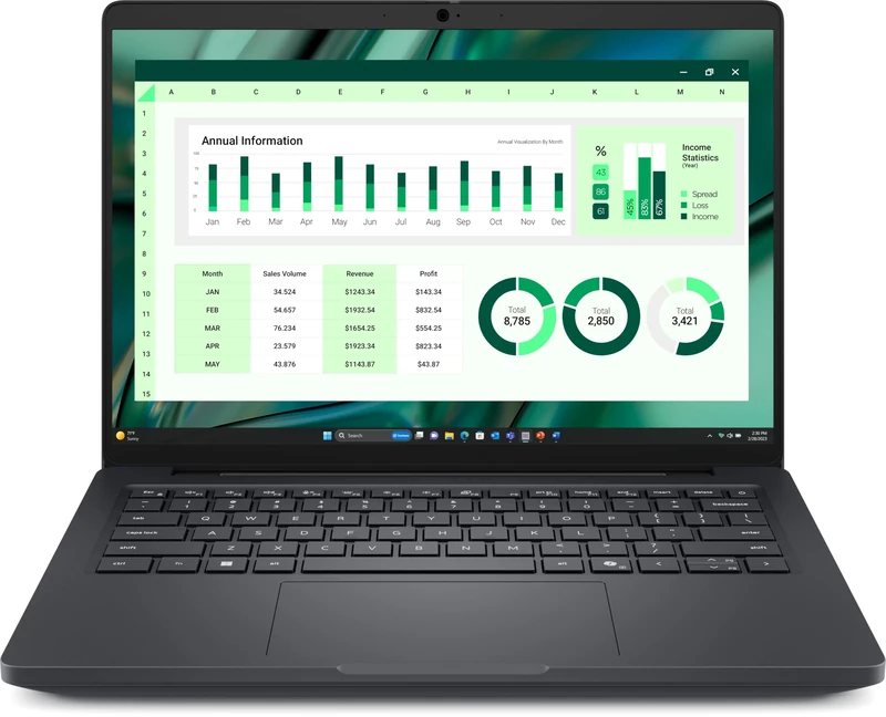 DELL Pro Max 14 MC14250 Intel Core Ultra 7 265H Mobile workstation 35.6 cm (14") Full HD+ 16 GB LPDDR5x-SDRAM 512 GB SSD NVIDIA RTX PRO 500 Blackwell Wi-Fi 7 (802.11be) Windows 11 Pro UK English Black