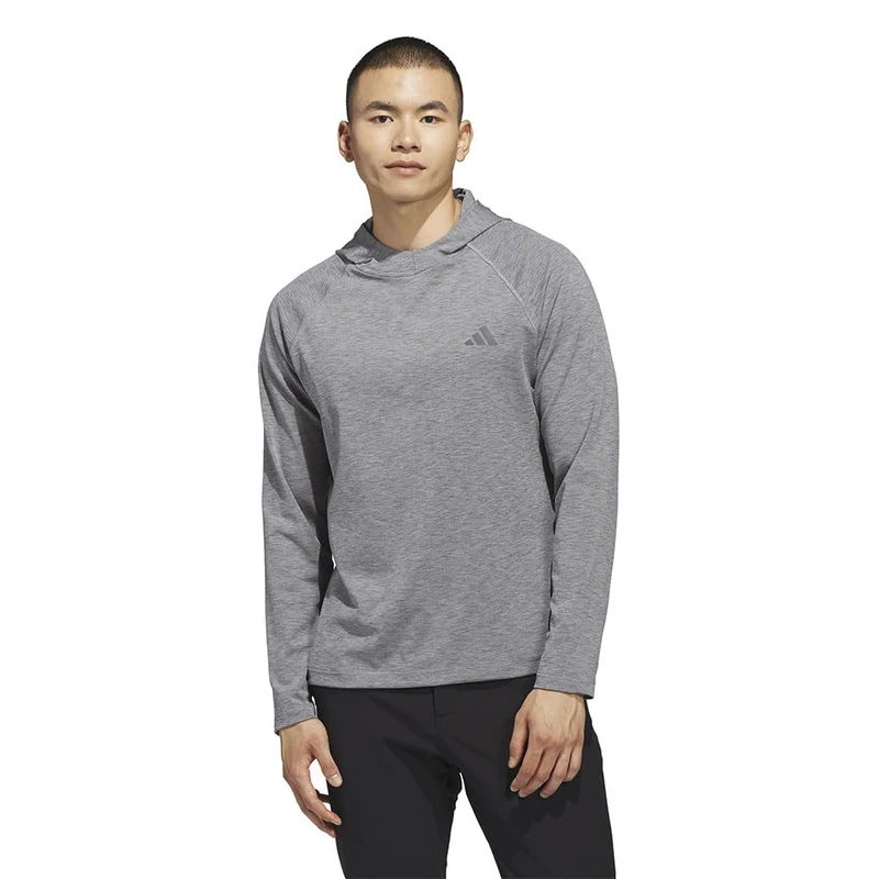 adidas Men's Ultimate365 Heather Hoodie Sweatshirt, black melange, M