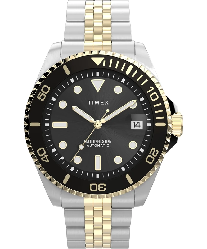 Timex Men's Harborside Automatic 40mm Stainless Steel Bracelet Watch TW2Y50800