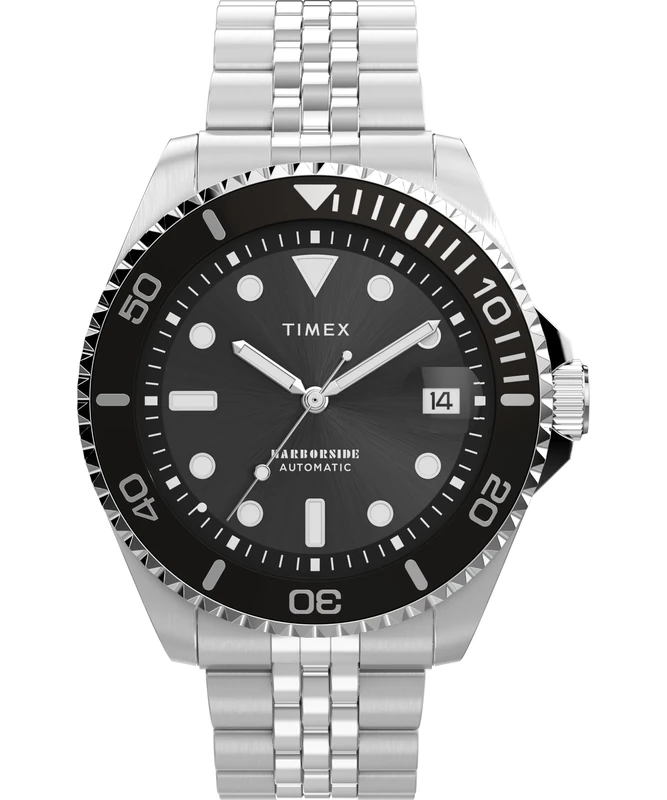 Timex Men's Harborside Automatic 40mm Stainless Steel Bracelet Watch TW2Y50900