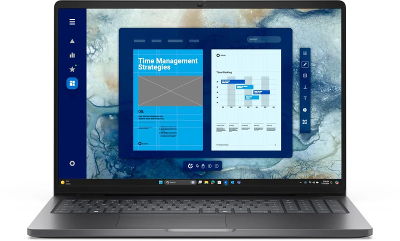 DELL Pro 16 PC16250 Intel Core 5 120U Laptop 40.6 cm (16") Full HD+ 8 GB DDR5-SDRAM 512 GB SSD Wi-Fi 6E (802.11ax) Windows 11 Pro UK English Black
