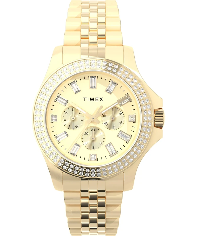 Timex Women's Kaia Multifunction 40mm Stainless Steel Bracelet Watch TW2Y54600