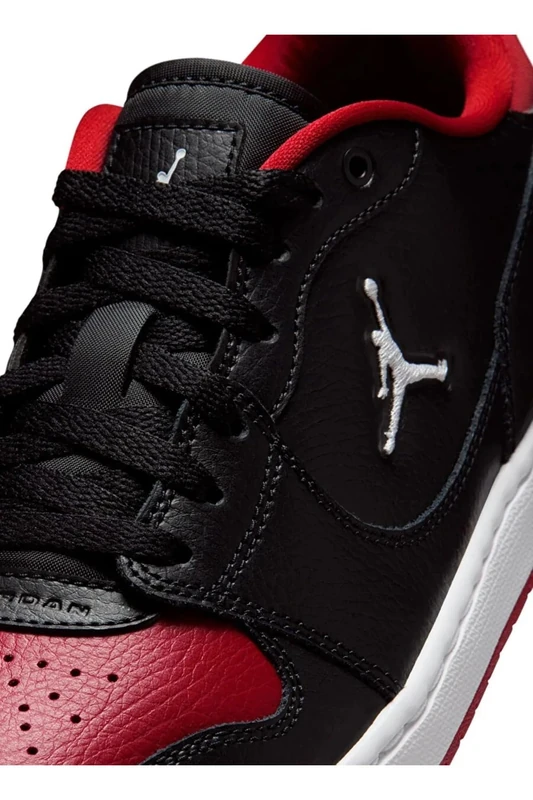 Nike Men's Jordan Court Connect Low Sneaker, Black/White-Gym Red, 8.5
