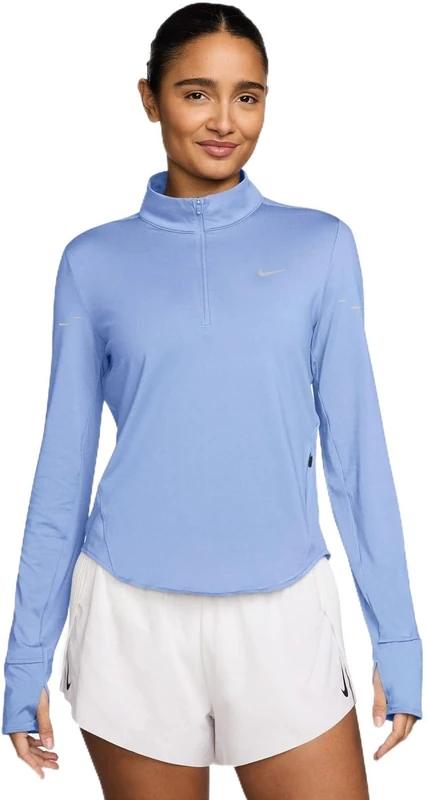 Nike Women's Swift Df Uv Hz Long Sleeve Shirt, Aluminum/Reflective Silv, S