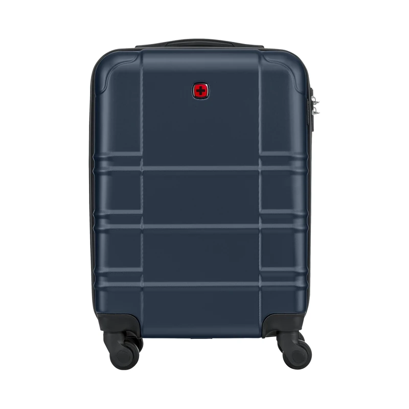 Wenger Itinera Hard Shell Suitcase with 4 Smooth Spinner Wheels, Secure Combination Lock, Travel Trolley for Holidays & Business, Unisex, Navy, Large - Image 1