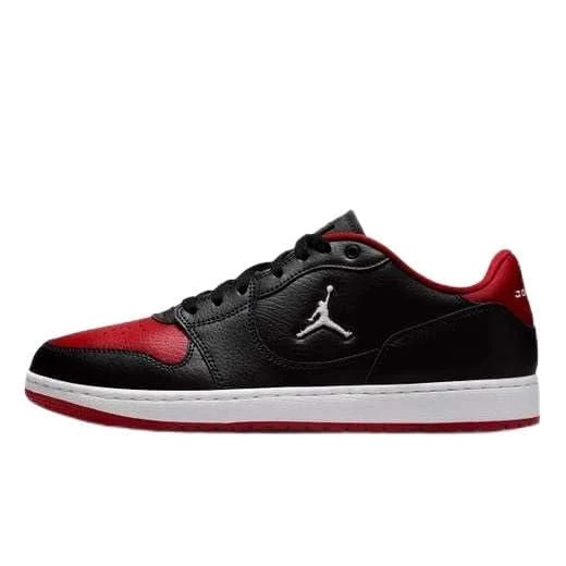 Nike Men's Jordan Court Connect Low Sneaker, Black/White-Gym Red, 14