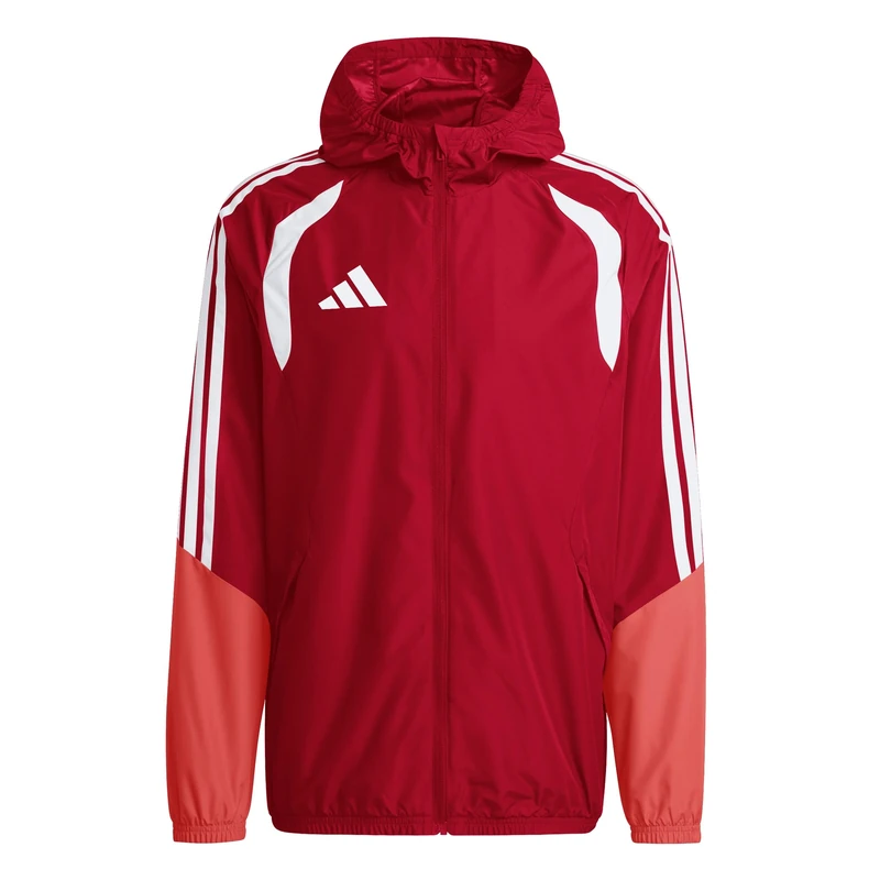 adidas Men's Tiro 26 Competition All Weather Coat, team power red 2/semi lucid red/white, L