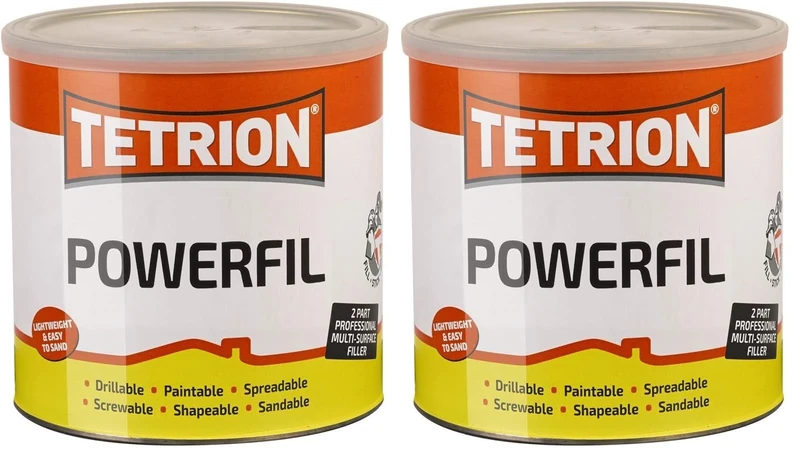 Tetrion Powerfil 2 Part Professional Multi-Surface Filler, 2 kg (Pack of 2)